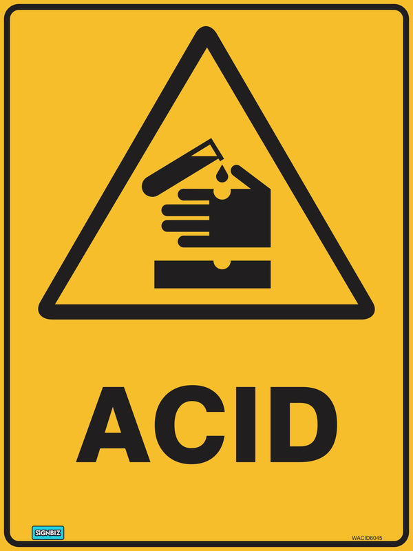 Acidwarnig Sign Warning Acid – Signbiz