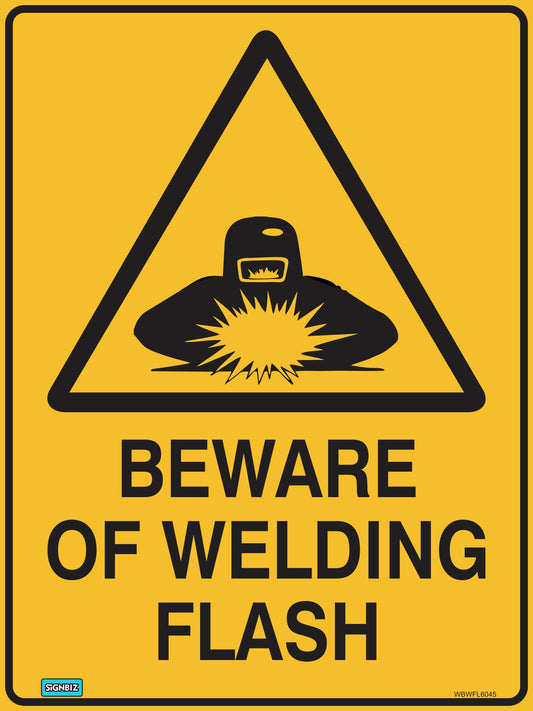 Warning Beware Welding Flash