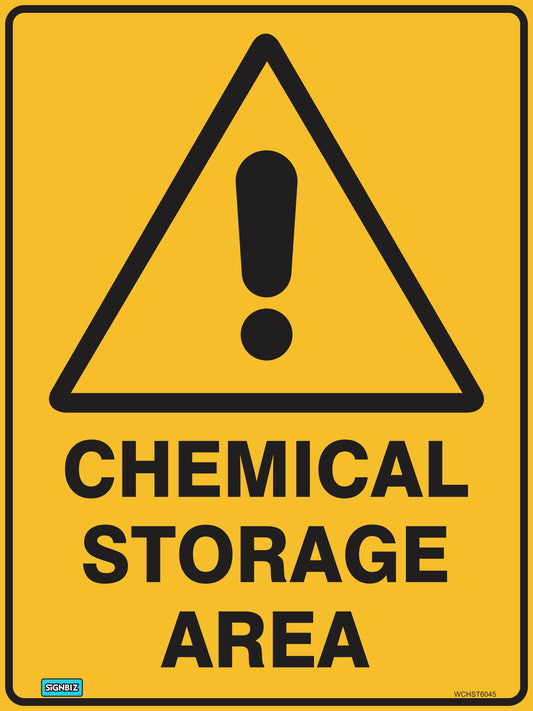 Warning Chemical Storage