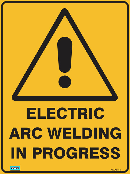 Warning Elect Arc Weld In Prog