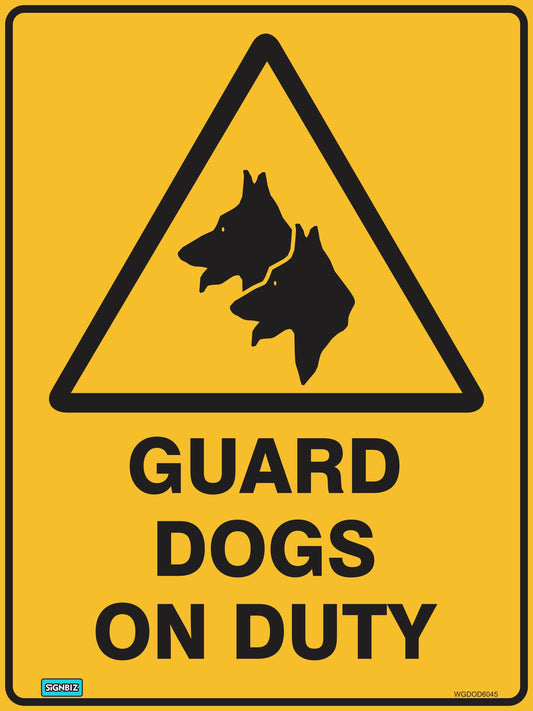 Warning Guard Dog On Duty