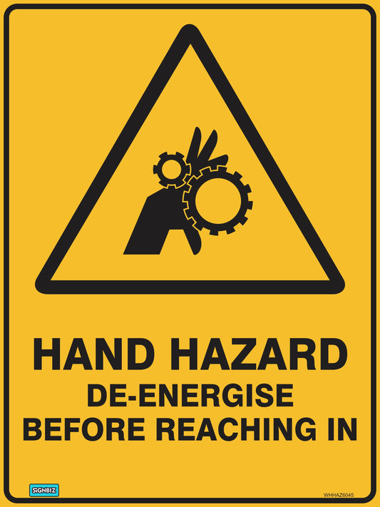 Warning Hand Hazard