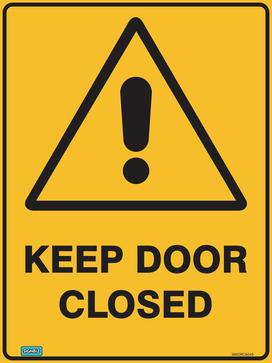 Warning Keep Door Clear