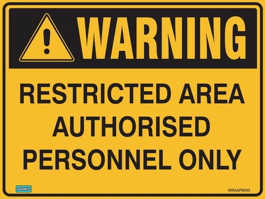 Warning Restricted Area Apo