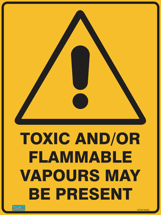 Warning Toxic And Flam Vapours