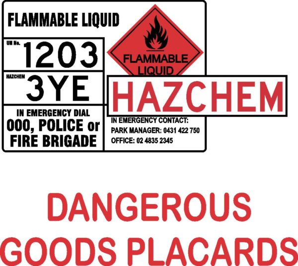 Dangerous Goods Placards Signbiz