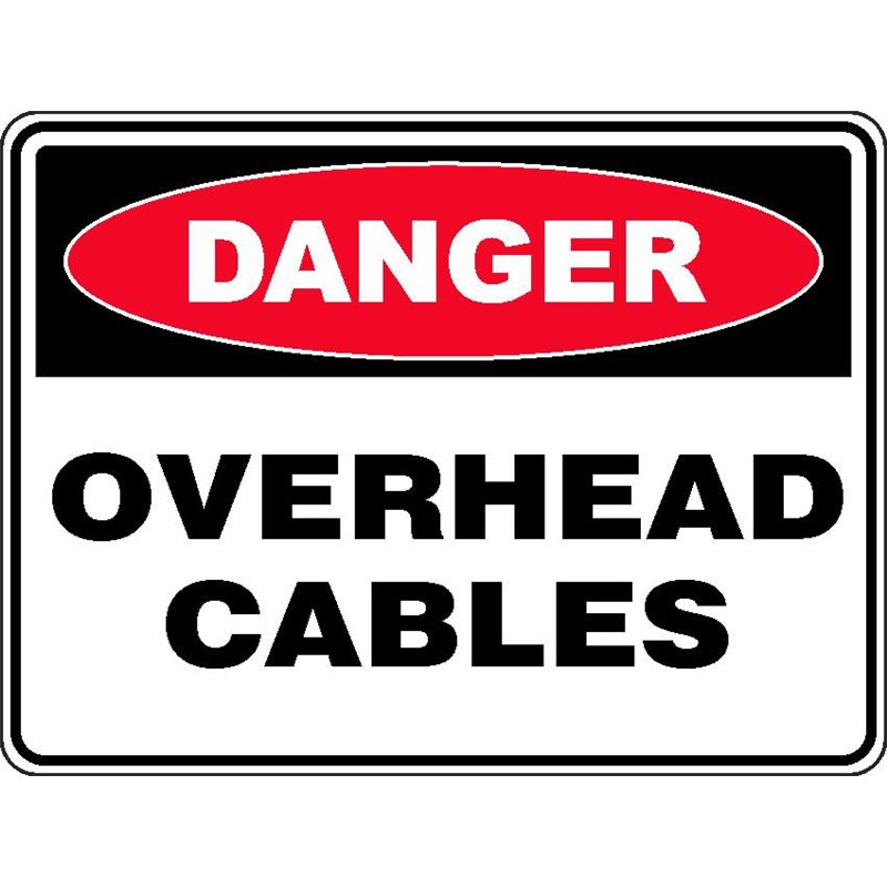 DANGER OVERHEAD CABLES