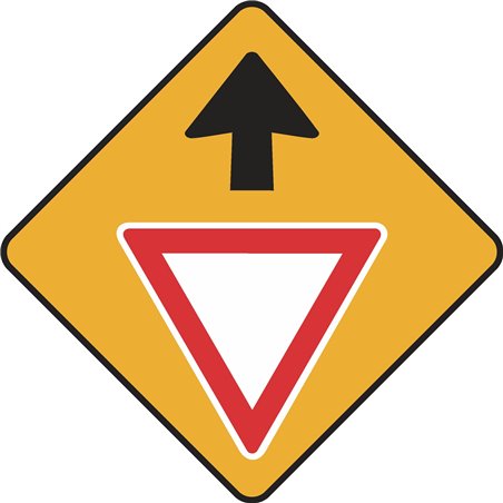 WARNING GIVE WAY AHEAD