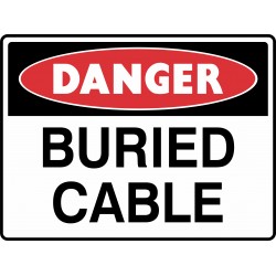 DANGER BURIED CABLE