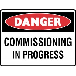 DANGER COMMISSIONING IN...