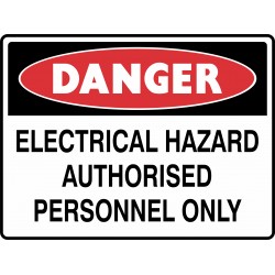 DANGER ELECTRICAL HAZARD...