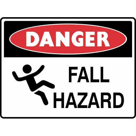 DANGER FALL HAZARD