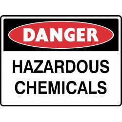 DANGER HAZARDOUS CHEMICALS