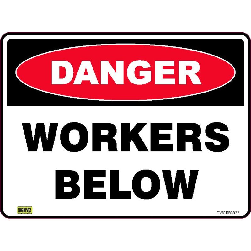 DANGER WORKERS BELOW