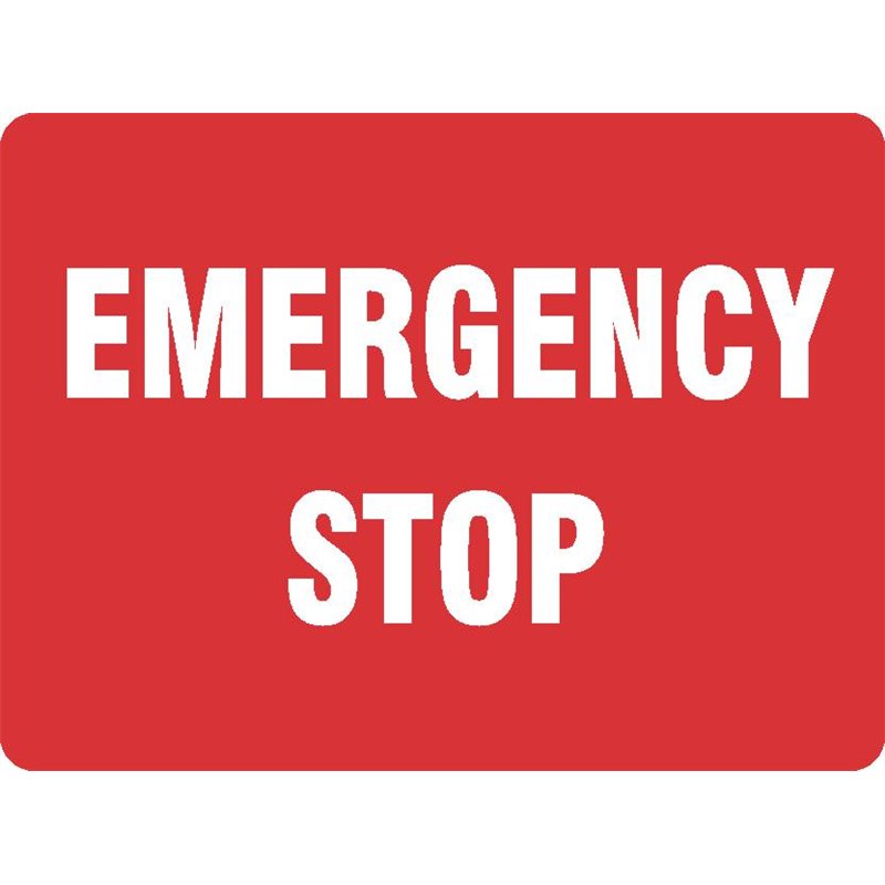 EMERG EMERGENCY STOP