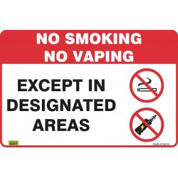 NO SMOKING OR VAPING...