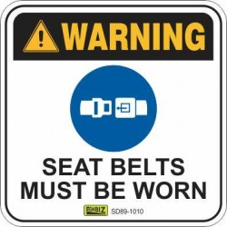 SEAT BELTS MUST BE WORN DECAL