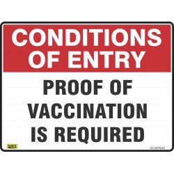 CONDITIONS OF ENTRY