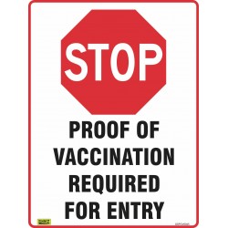 STOP PROOF OF VACCINATION...