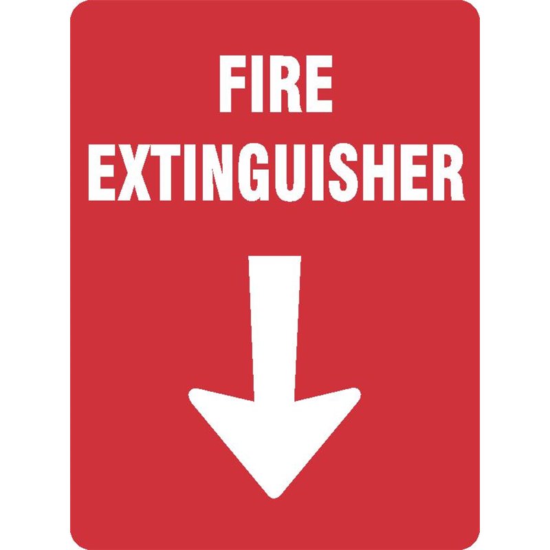 FIRE EXTINGUISHER WITH ARROW