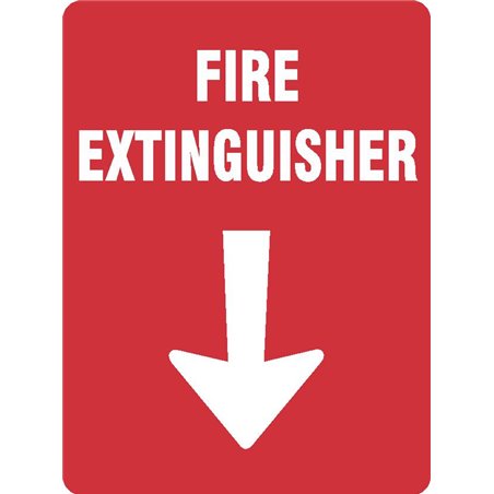 FIRE EXTINGUISHER WITH ARROW