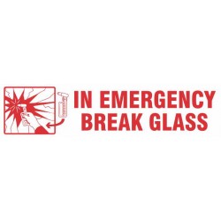 BREAK GLASS IN EMERGENCY BUS