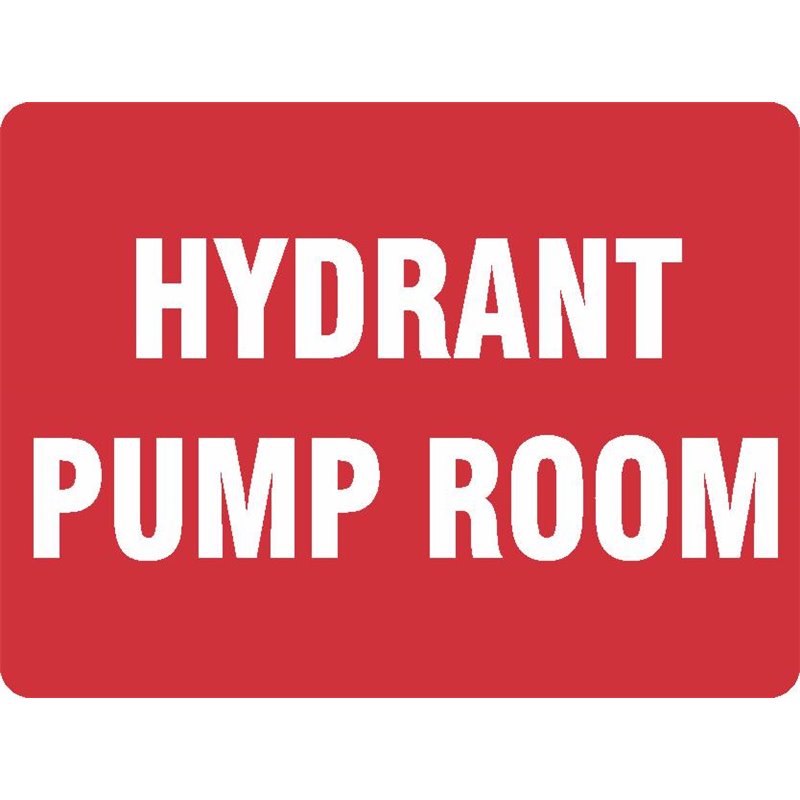 FIRE HYDRANT PUMP ROOM