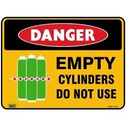 EMPTY CYLINDERS DO NOT USE
