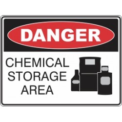 DANGER CHEMICAL STORAGE AREA