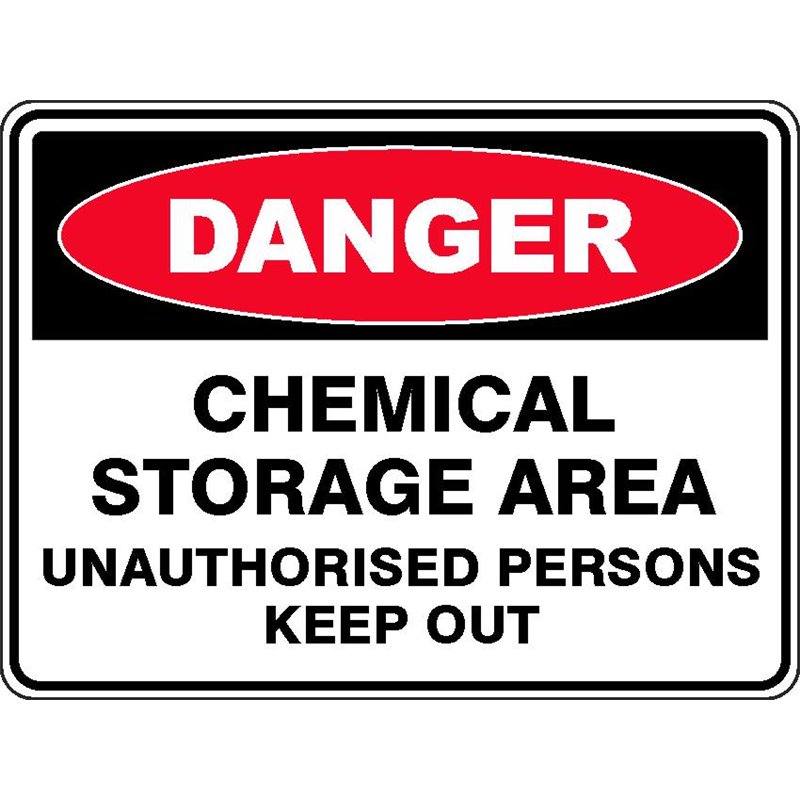 DANGER CHEMICAL STOR AREA