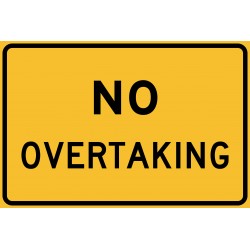 NO OVERTAKING