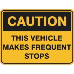 CAUTION THIS VEHICLE MAKES...