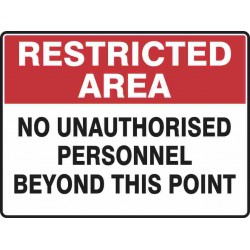 RESTRICTED AREA NO...