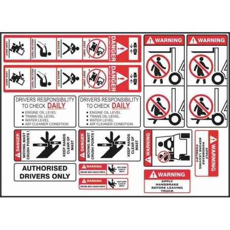 FORKLIFT DECAL KIT