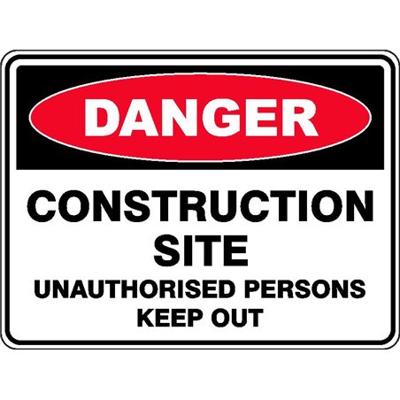 DANGER CONSTRUCTION SITE