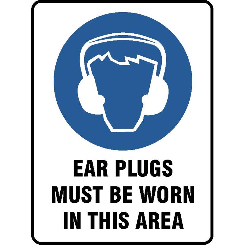 MAND EAR PLUGS MUST BE WORN