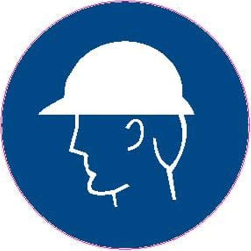 MAND PICTOGRAM HEAD PROTECTION