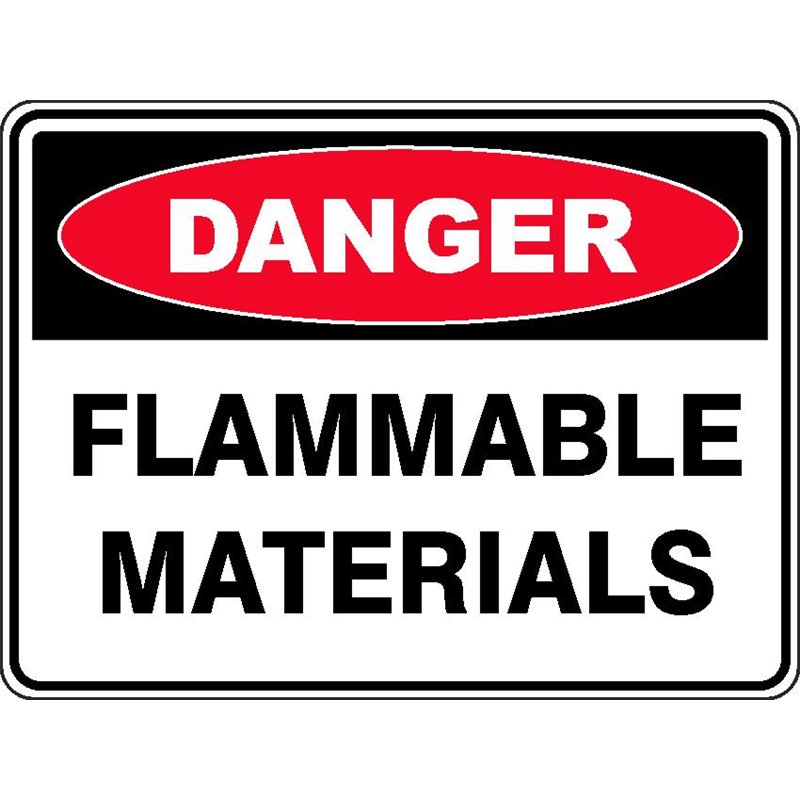DANGER FLAMMABLE MATERIALS