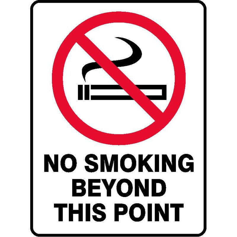 PROHIB NO SMOKING BEYOND