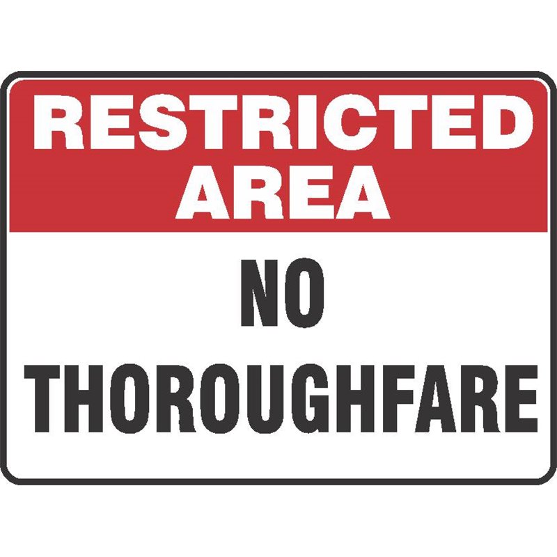 RESTRICTED  NO THOROUGHFARE