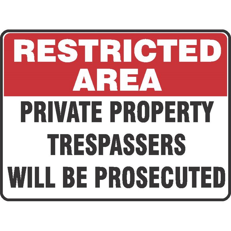 RESTRICTED PRIVATE PROPERTY
