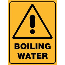 WARNING BOILING WATER