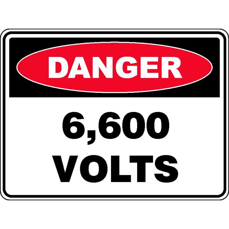 DANGER 6600 VOLTS