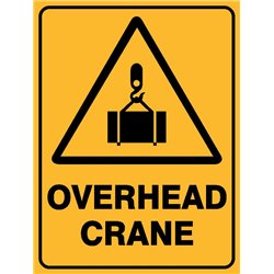 WARNING OVERHEAD CRANE