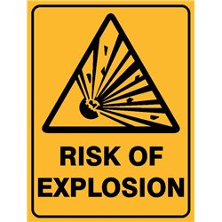 WARNING RISK OF EXPLOSION