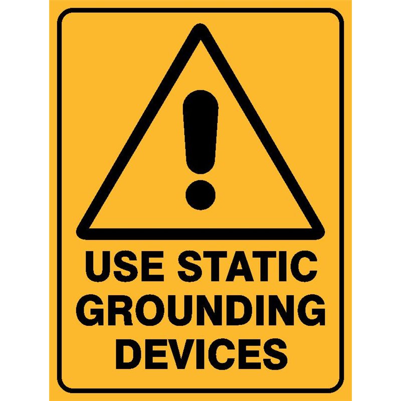WARNING USE STATIC GROUNDING