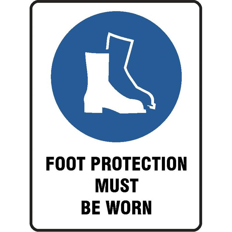 MANDATORY FOOT PROTECTION MUST BE WORN