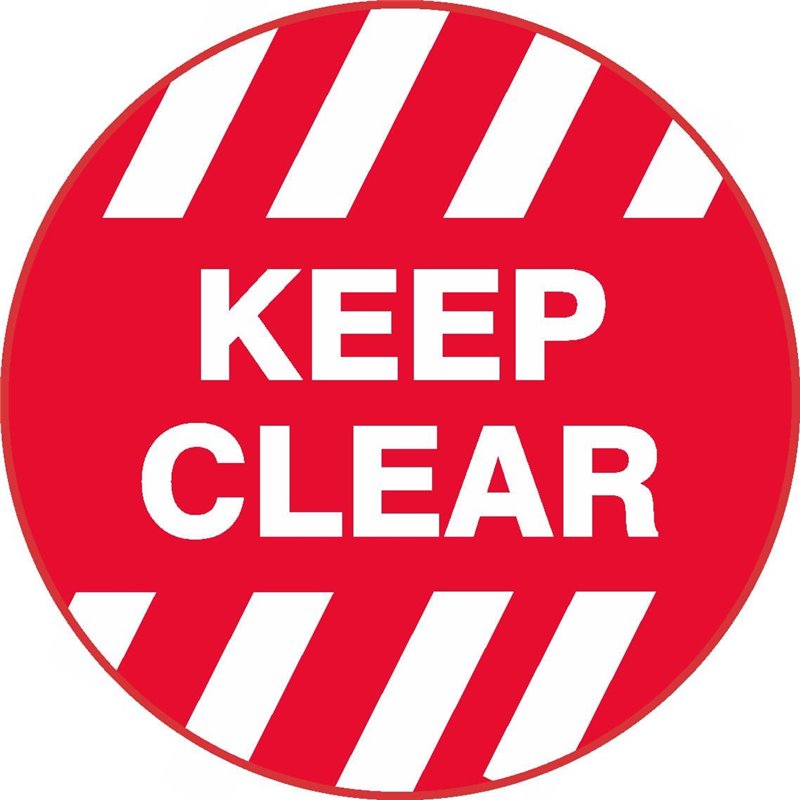 FLOOR GRAPHIC KEEP CLEAR