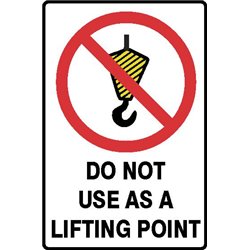 DO NOT USE AS LIFTING POINT