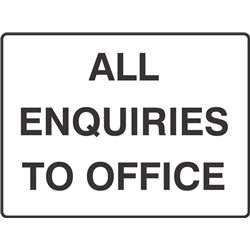 GENERAL ALL ENQUIRIES TO OFFICE